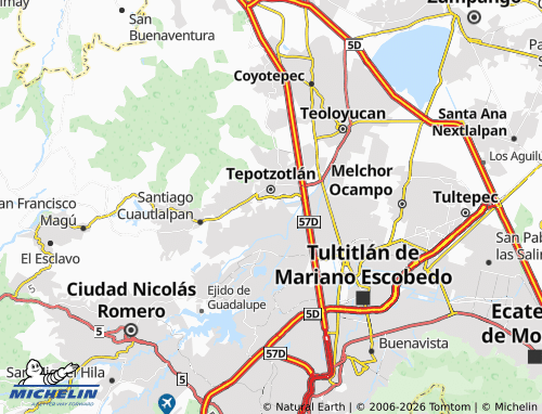 MICHELIN Axotlán map - ViaMichelin