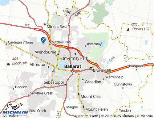 MICHELIN Ballarat North map - ViaMichelin