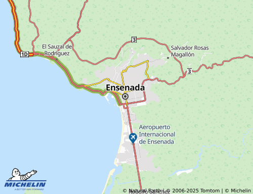 MICHELIN Nueva Ensenada map - ViaMichelin