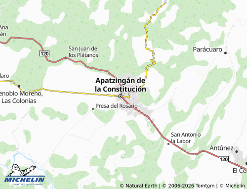 MICHELIN Morelos map - ViaMichelin