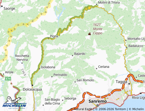 Mapa MICHELIN Bajardo - ViaMichelin
