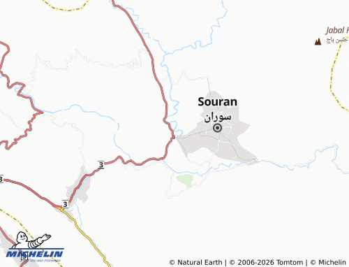 MICHELIN Zargali map - ViaMichelin