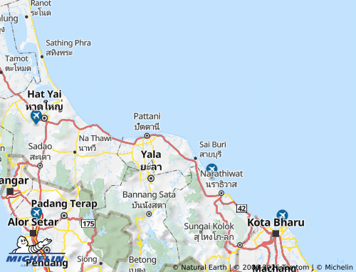 Mapa MICHELIN Amphoe Panare - ViaMichelin