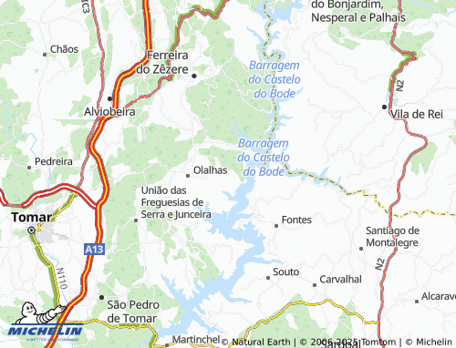 MICHELIN Montes map - ViaMichelin