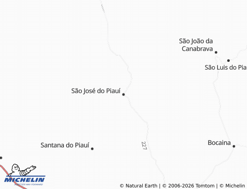 Mapa MICHELIN São José do Piauí - ViaMichelin