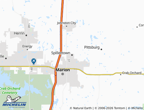 Mappa MICHELIN Spillertown - ViaMichelin