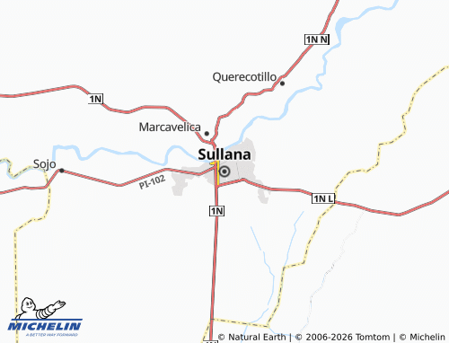 Mappa MICHELIN Sullana - ViaMichelin
