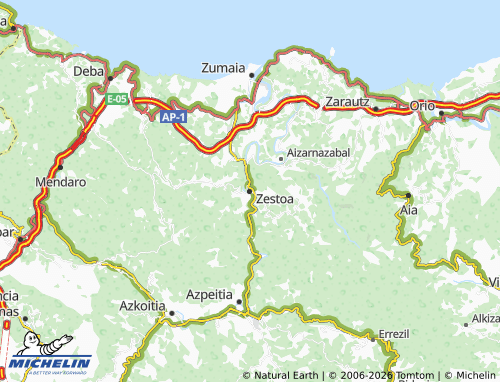 Mappa MICHELIN Zestoa - ViaMichelin