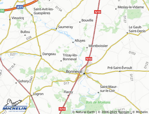 Carte MICHELIN Villebon - ViaMichelin