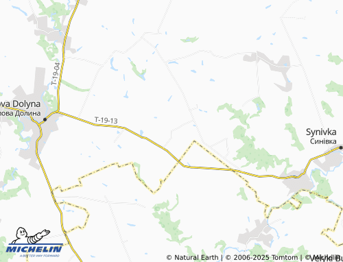 MICHELIN Chyrvyne map - ViaMichelin
