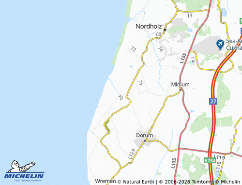 MICHELIN Dorumer Altendeich map - ViaMichelin