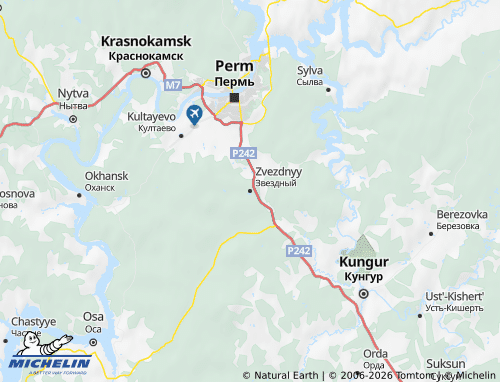 Carte MICHELIN Permskiy rayon - ViaMichelin