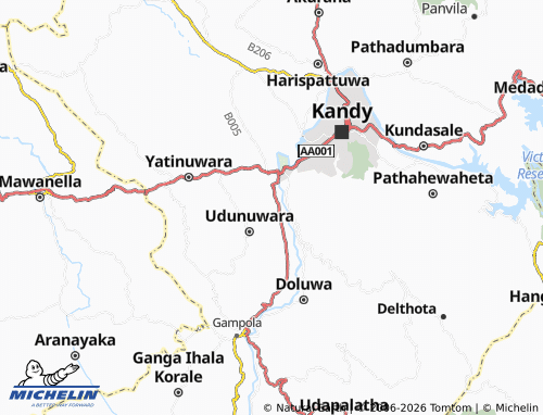 Mappa MICHELIN Yalegoda East - ViaMichelin