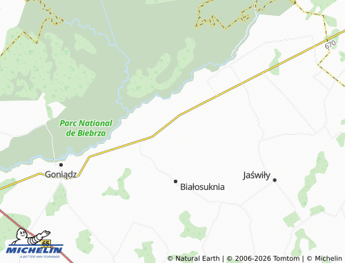 MICHELIN Krzecze map - ViaMichelin