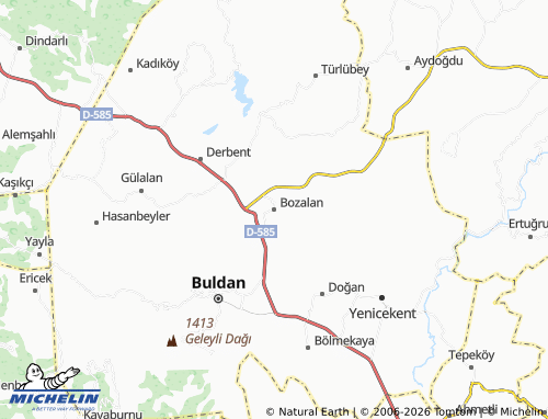 MICHELIN Bozalan map - ViaMichelin