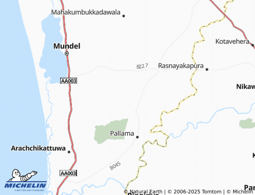 Carte MICHELIN Thamarakkulama - ViaMichelin