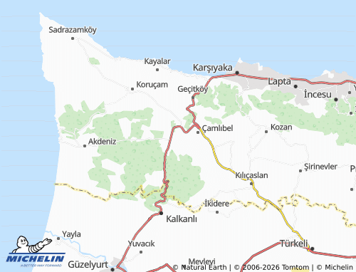Mappa MICHELIN Tepebaşı - ViaMichelin