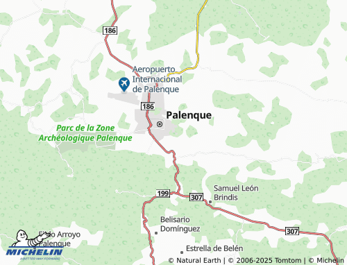 MICHELIN Agua Viva de Palenque map - ViaMichelin