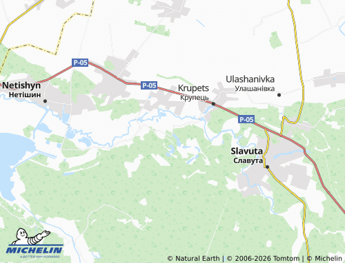 MICHELIN Stryhany map - ViaMichelin