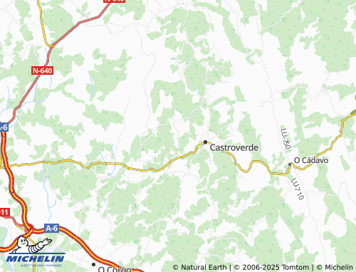 MICHELIN Rebordaos (San Xurxo) map - ViaMichelin