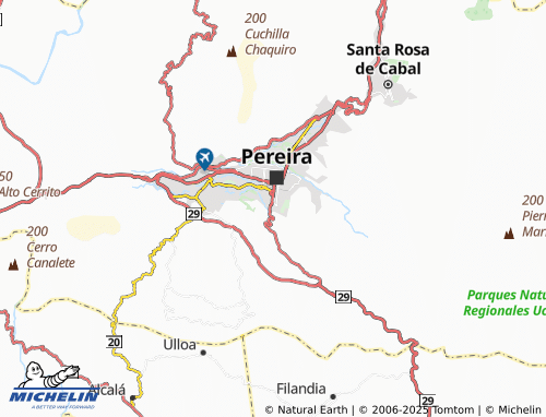 MICHELIN Guaduales de Canaán map - ViaMichelin