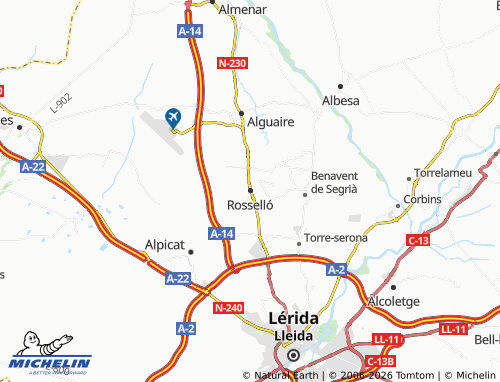 Mappa MICHELIN Rosselló - ViaMichelin