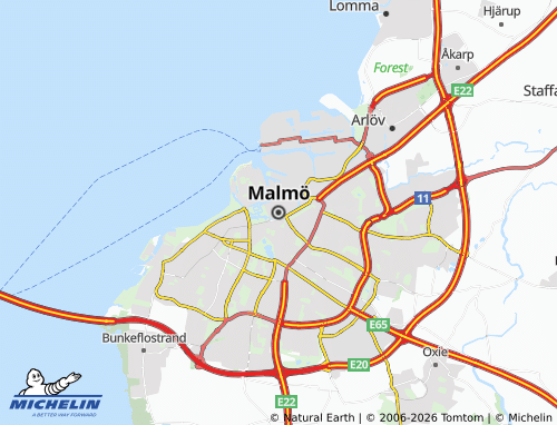 Mapa MICHELIN Malmo - ViaMichelin