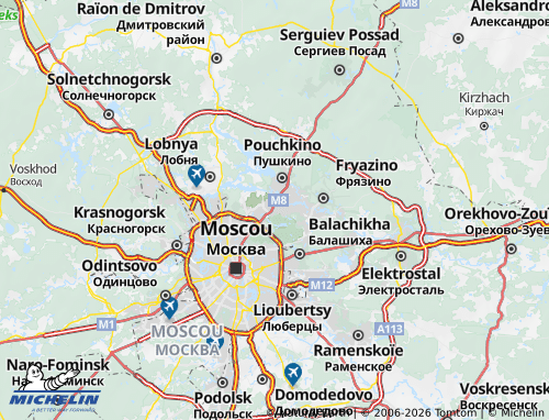 Carte MICHELIN Korolev - ViaMichelin