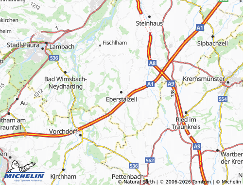 MICHELIN Eberstalzell map - ViaMichelin