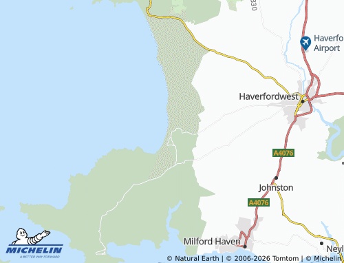 Mappa MICHELIN Broad Haven - ViaMichelin