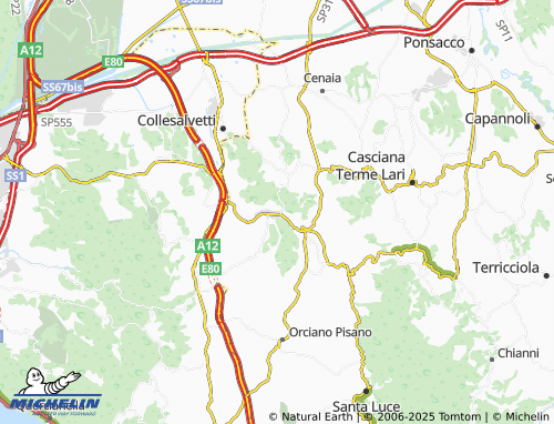 MICHELIN Acciaiolo map - ViaMichelin