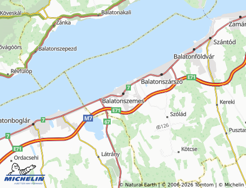 Mapa MICHELIN Balatonszemes - ViaMichelin