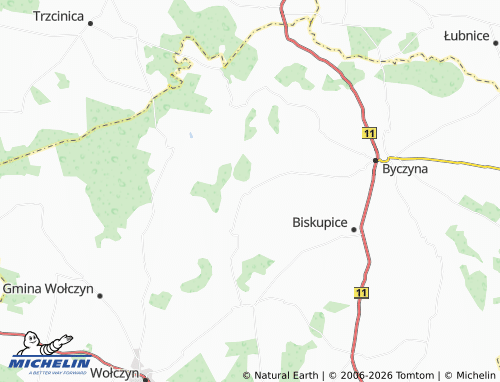 MICHELIN Proślice map - ViaMichelin