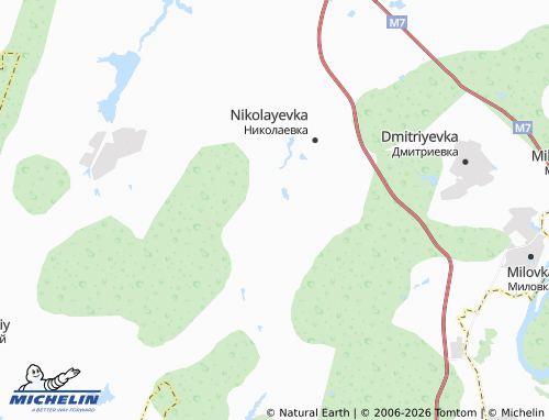 MICHELIN-Landkarte Kazyrovo - ViaMichelin