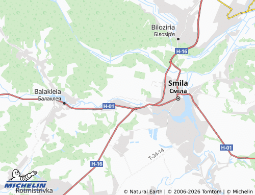 Mappa MICHELIN Budky - ViaMichelin