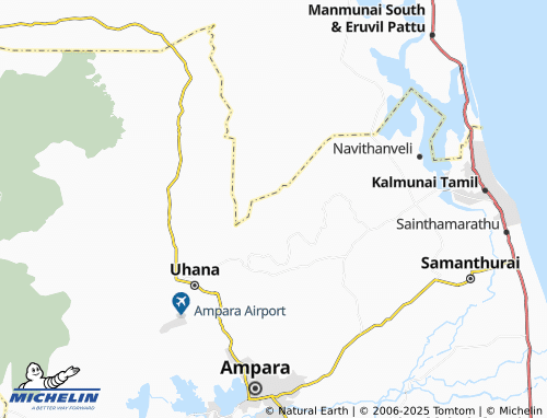 MICHELIN Suhadagama South map - ViaMichelin