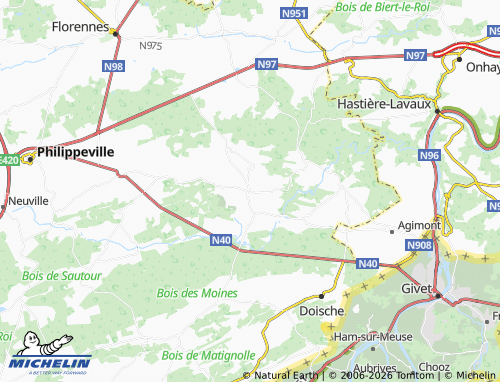 MICHELIN Surice map - ViaMichelin