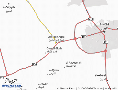 MICHELIN-Landkarte Musharrafah - ViaMichelin