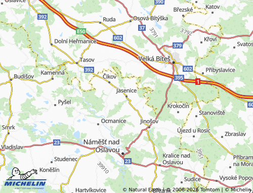 Kaart MICHELIN Jasenice - ViaMichelin