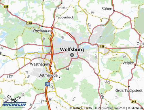 MICHELIN Wolfsburg map - ViaMichelin