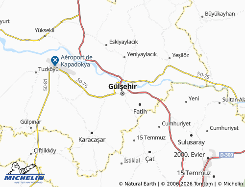 MICHELIN Gülşehir map - ViaMichelin