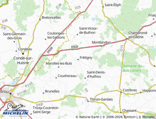 Mapa MICHELIN Frétigny - ViaMichelin