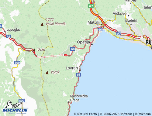 Mapa MICHELIN Oprič - ViaMichelin