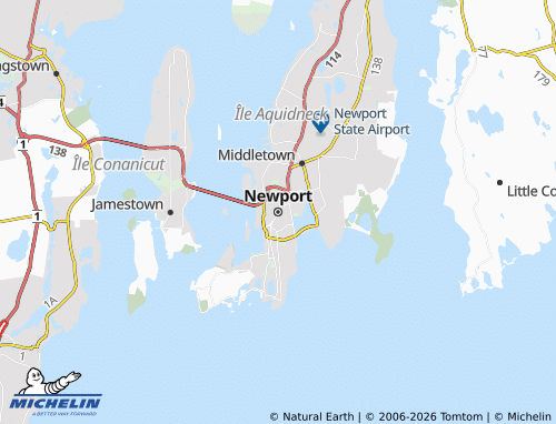 Mappa MICHELIN Newport - ViaMichelin