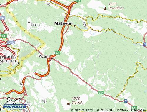 MICHELIN-Landkarte Slope - ViaMichelin