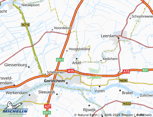 MICHELIN-Landkarte Arkel - ViaMichelin