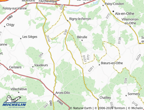 MICHELIN Fournaudin map - ViaMichelin