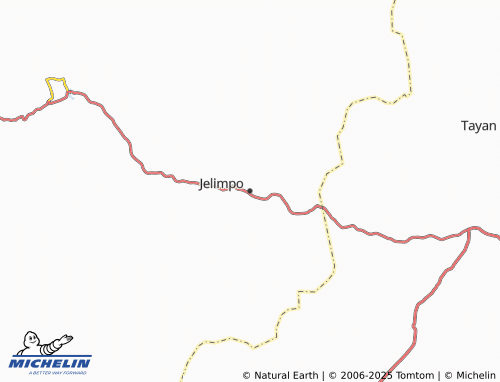 MICHELIN Jelimpo map - ViaMichelin