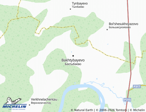 MICHELIN-Landkarte Bakhtybayevo - ViaMichelin