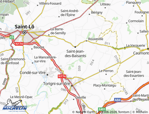 MICHELIN Le Hameau Baley map - ViaMichelin